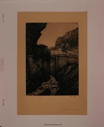 Ingången till Pont-en-Royans (tryck b)