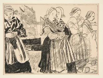 Breton Girls, eller Breton Girls on the Quay, i #36 av La Revue Blanche, oktober 1894