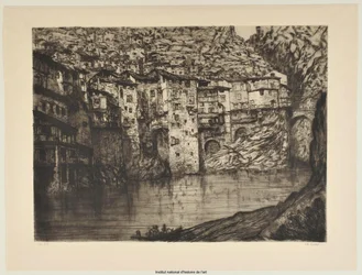 Pont-en-Royans (stor plåt) (provtryck a)
