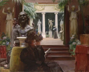 På skulpturutställningen 1895