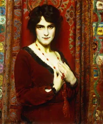 The Cornelian Necklace (Porträtt av Miss R)