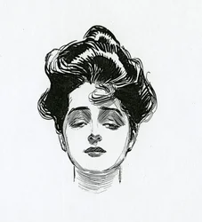En Gibson Girl, ca 1902