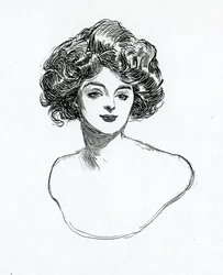 En Gibson Girl, ca 1902