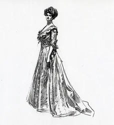 En Gibson Girl, ca 1902