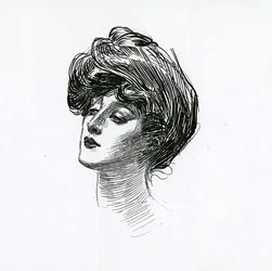 En Gibson Girl, ca 1902