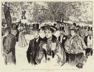 Säsongen, Church Parade i Hyde Park på söndagsmorgonen