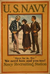 U.S. Navy "Här är han, sir" Vi behöver honom och du också!