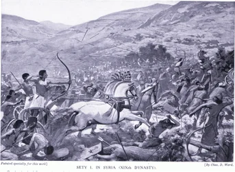 Sety I i Syrien (XIX:e dynastin), c.1920
