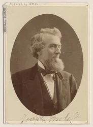 Porträtt av Joseph Medill, ca 1876