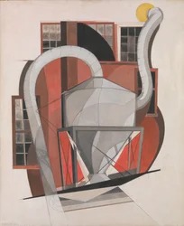 Maskiner, 1920 (gouache och grafit på kartong)