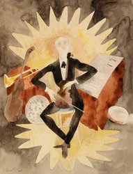 Musiker (wc på papper)