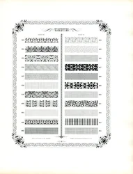 Samling av ornamentala dekorativa remsor (tryck)
