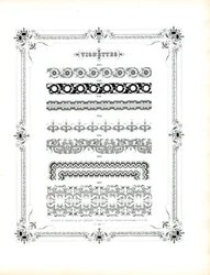 Eleganta ornamentala mönster för lyxtryck (tryck)