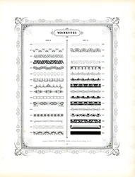 Ornamentala bårder och vinjetter, kår 20 (fortsättning) (tryck)