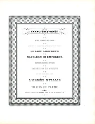 Ornamentala typsnitt med dekorativ ramkant (tryck)