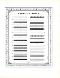 Typografiska dekorativa regler med blommig kant (tryck)
