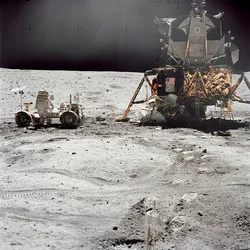 Apollo 16 Lunar Module Orion på månytan, 21 april 1972.
