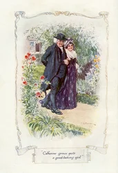 Catherine blir en ganska snygg tjej, 1907 (illustration)
