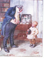 Hur ser era böjelser ut när det gäller sixpence?, illustration ur ”Doktor Marigolds recept”, 1910