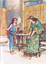 Illustration från Through the Bible, publicerad 1928