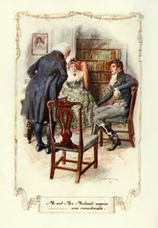 Herr och fru Morlands överraskning ......var betydande, 1907 (illustration)