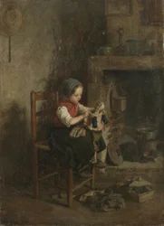 Att klä dockan, 1857