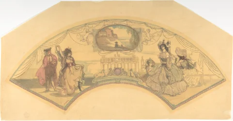 Fan Mount: The Spanish Piazza, 1896.
