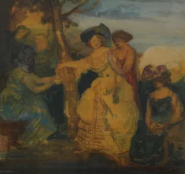 Spåmannen, 1890-1900 (wc på papper)