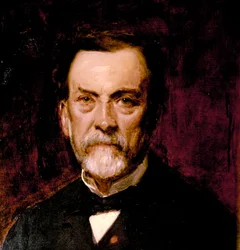Porträtt av Louis Pasteur (olja på duk)