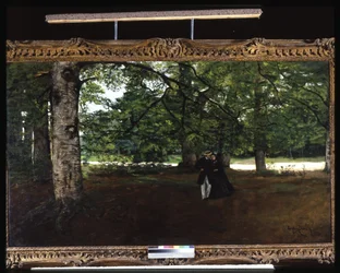 Promenade In The Woods (olja på duk)