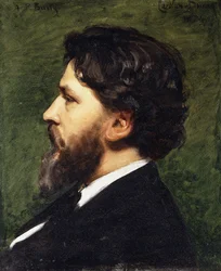 Ett porträtt av Phillipe Burty, 1874