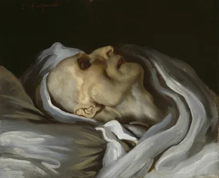 Théodore Géricault på sin dödsbädd, 1824.