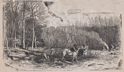Februari från Album of Rustic Subjects, 1859.