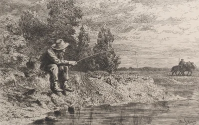Fiske efter mört, 1865.