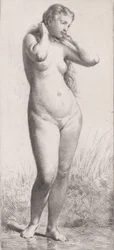 Ung kvinna i badet, 1866.