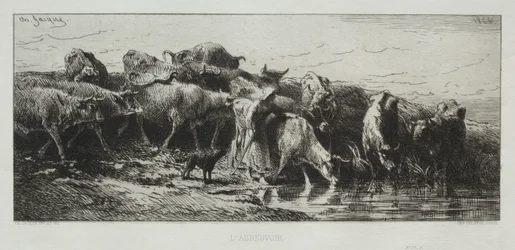 LAbreuvoir, 1866.