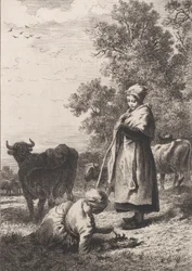 Little Milkmaids, 1864.