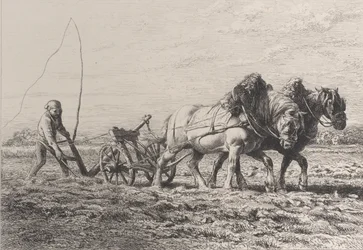 Plöjning, 1864.