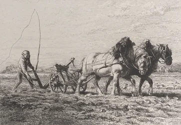 Plöjning, 1864.
