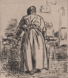 Den strykande kvinnan, 1843.