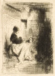 Kvinnan och hennes barn