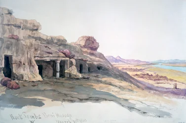 Klippgravar, Beni Hassan, 10 mars 1863, Egypten, 1863