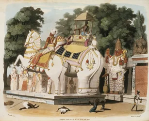 Infödingarna hyllar sin härskare, graverad av Thomas Medland (1755-1823) 1803