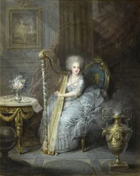 Madame Élisabeth spelar harpa