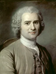 Porträtt av Jean-Jacques (Jean Jacques) Rousseau (1712-1778), schweizisk filosof. Pastell av Charles Escot (1834-1902) 1874 sön. 0,46x0,38 m - Porträtt av Jean-Jacques (Jean Jacques) Rousseau (1712-1778), schweizisk filosof. Pastell av Charles Escot (1834-