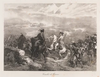 Fight of Tarvis, tidigt 1800-tal (litho)