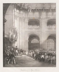Bildande av Legion of Honor, tidigt 19:e århundrade (litho)