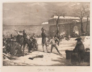 Napoleons barndom, tidigt 1800-tal (litho)