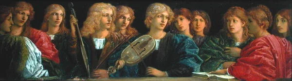 Musiker (olja på panel)