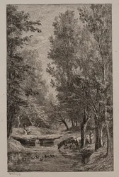Bäck i Val Mondois, ca. 1862.